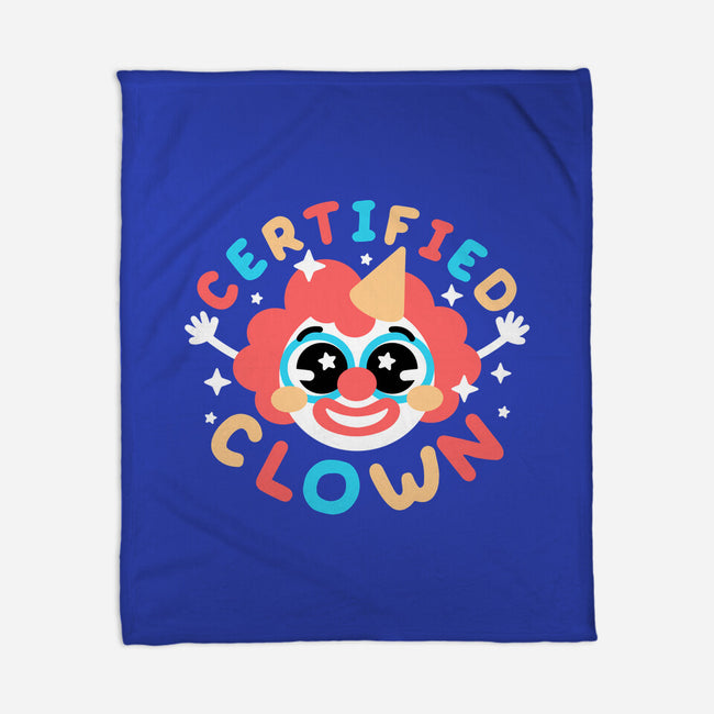 Certified Clown-None-Fleece-Blanket-NemiMakeit