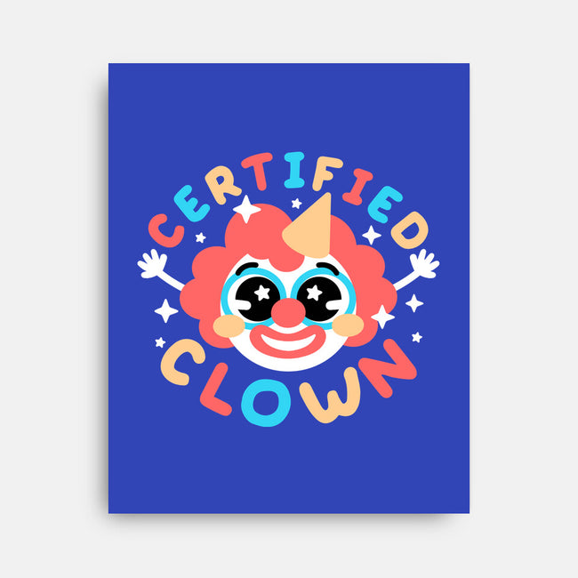 Certified Clown-None-Stretched-Canvas-NemiMakeit