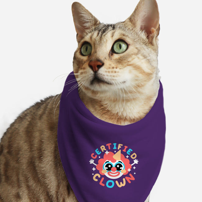 Certified Clown-Cat-Bandana-Pet Collar-NemiMakeit