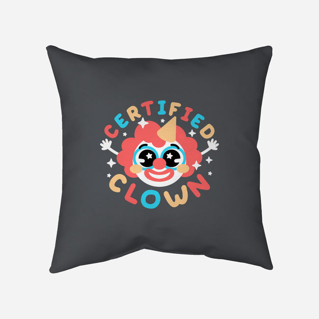 Certified Clown-None-Removable Cover-Throw Pillow-NemiMakeit