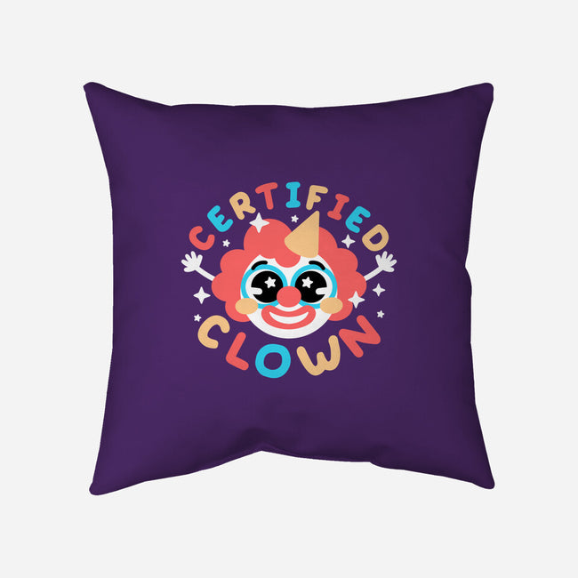 Certified Clown-None-Removable Cover-Throw Pillow-NemiMakeit