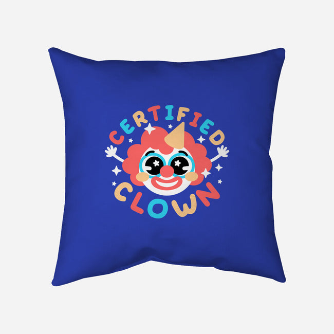 Certified Clown-None-Removable Cover-Throw Pillow-NemiMakeit