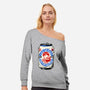 Japanese Beer-Womens-Off Shoulder-Sweatshirt-Hafaell