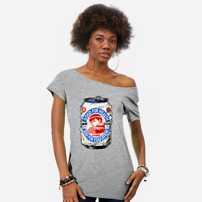 Japanese Beer-Womens-Off Shoulder-Tee-Hafaell