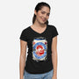 Japanese Beer-Womens-V-Neck-Tee-Hafaell