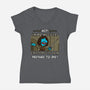 Vengeful Purpose-Womens-V-Neck-Tee-Raffiti