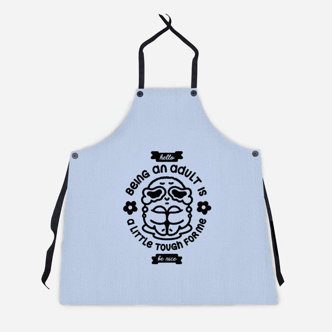 Being An Adult-Unisex-Kitchen-Apron-demonigote