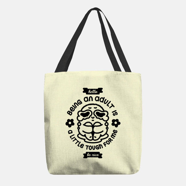 Being An Adult-None-Basic Tote-Bag-demonigote