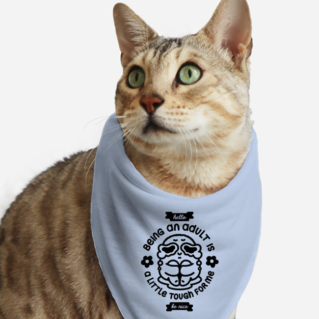 Being An Adult-Cat-Bandana-Pet Collar-demonigote