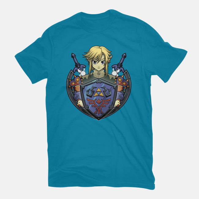 Hylian's Shield-Mens-Heavyweight-Tee-Astrobot Invention