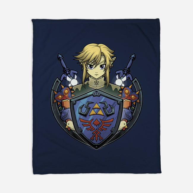 Hylian's Shield-None-Fleece-Blanket-Astrobot Invention