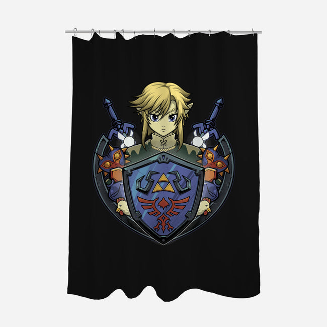 Hylian's Shield-None-Polyester-Shower Curtain-Astrobot Invention