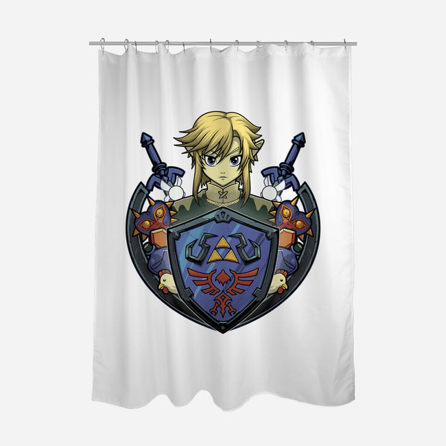 Hylian's Shield-None-Polyester-Shower Curtain-Astrobot Invention