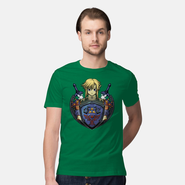 Hylian's Shield-Mens-Premium-Tee-Astrobot Invention