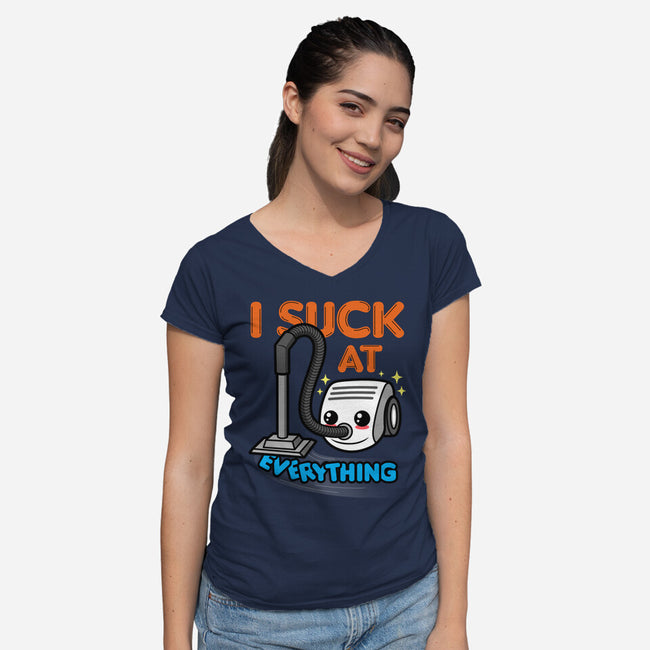 I Suck At Everything-Womens-V-Neck-Tee-Boggs Nicolas