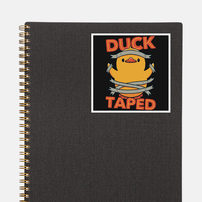 Duck Taped-None-Glossy-Sticker-tobefonseca