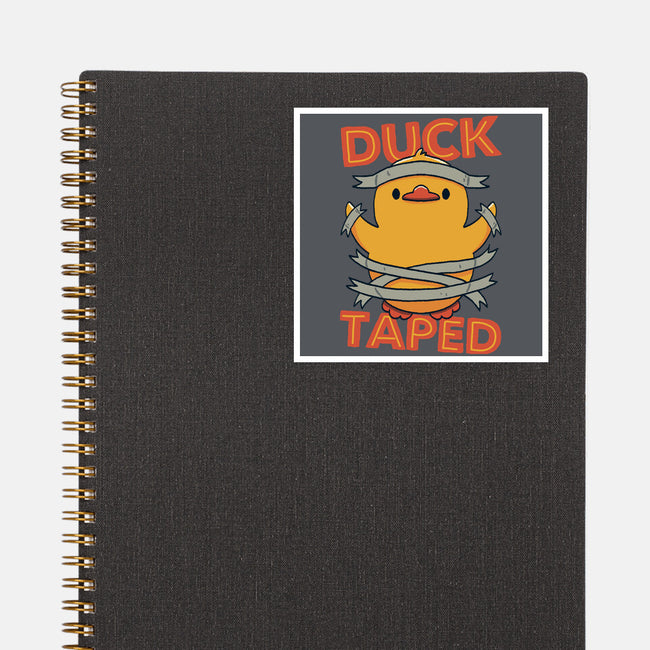 Duck Taped-None-Glossy-Sticker-tobefonseca