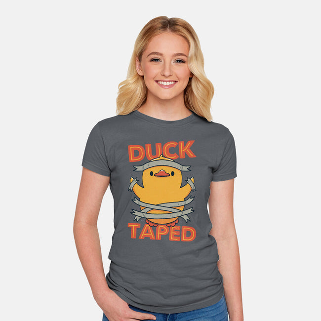 Duck Taped-Womens-Fitted-Tee-tobefonseca