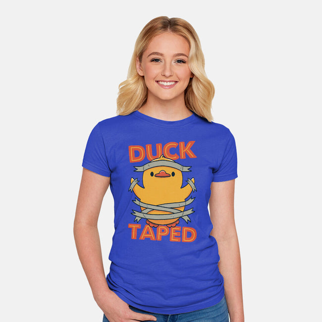 Duck Taped-Womens-Fitted-Tee-tobefonseca