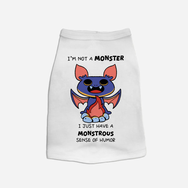 I'm Not A Monster-Dog-Basic-Pet Tank-FunkVampire