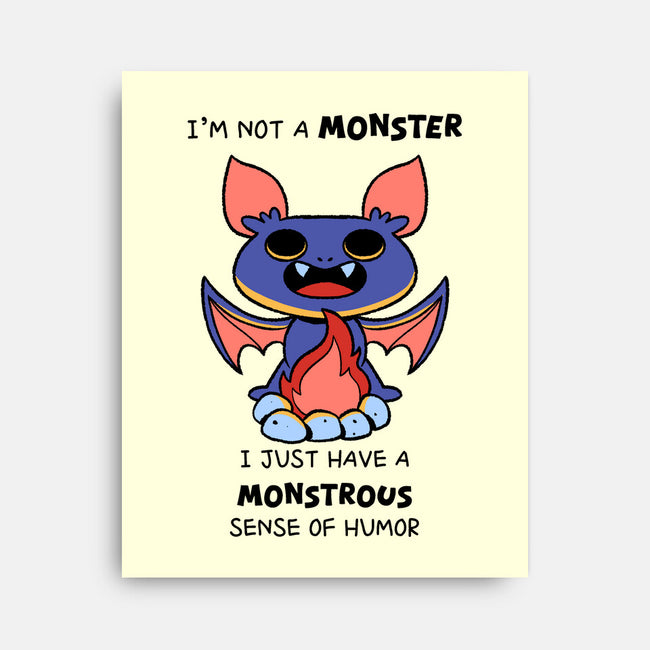 I'm Not A Monster-None-Stretched-Canvas-FunkVampire