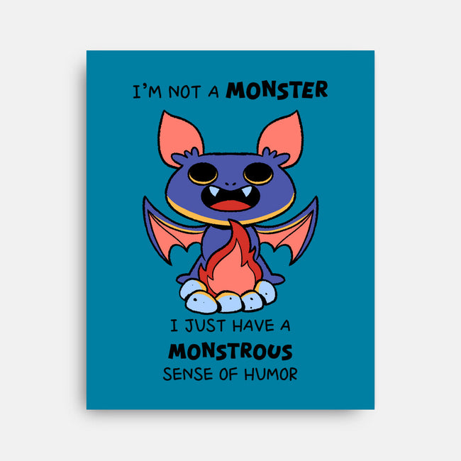 I'm Not A Monster-None-Stretched-Canvas-FunkVampire