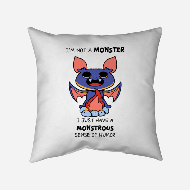 I'm Not A Monster-None-Removable Cover-Throw Pillow-FunkVampire