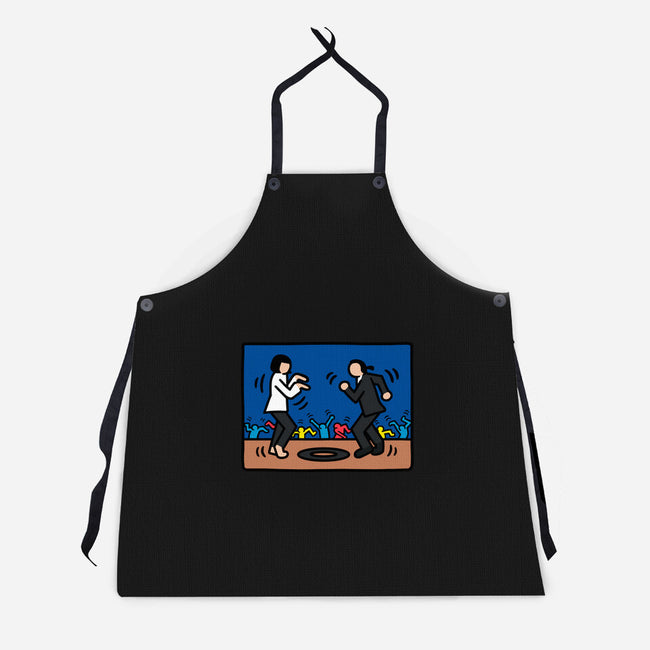 Minimalist Fiction-Unisex-Kitchen-Apron-Raffiti