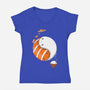 Ying Yang Sushi-Womens-V-Neck-Tee-Vallina84