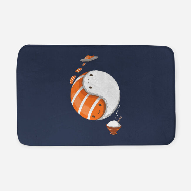 Ying Yang Sushi-None-Memory Foam-Bath Mat-Vallina84