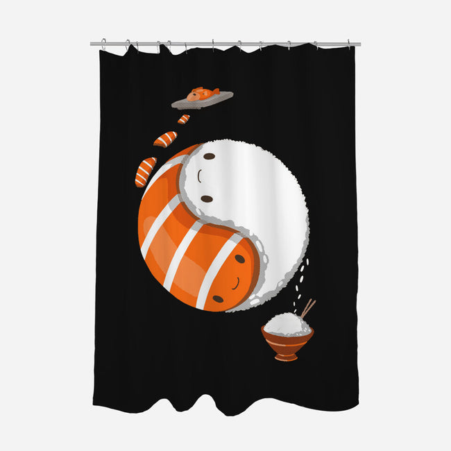 Ying Yang Sushi-None-Polyester-Shower Curtain-Vallina84