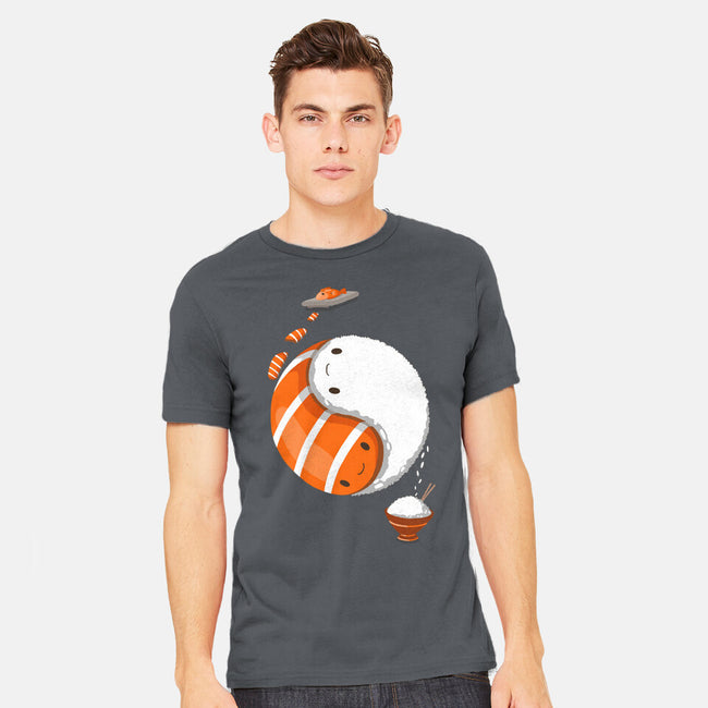 Ying Yang Sushi-Mens-Heavyweight-Tee-Vallina84