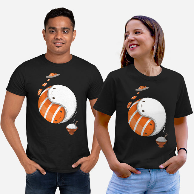 Ying Yang Sushi-Unisex-Basic-Tee-Vallina84