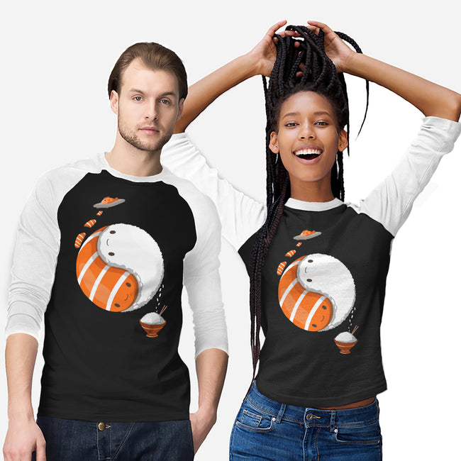 Ying Yang Sushi-Unisex-Baseball-Tee-Vallina84