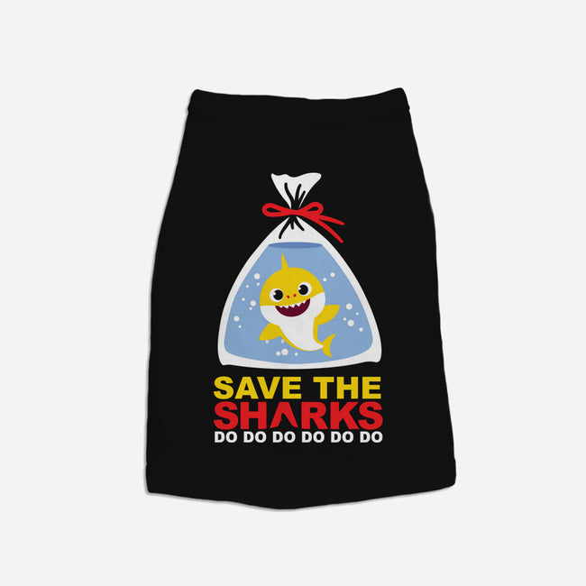 Save The Baby Sharks-Cat-Basic-Pet Tank-Xentee