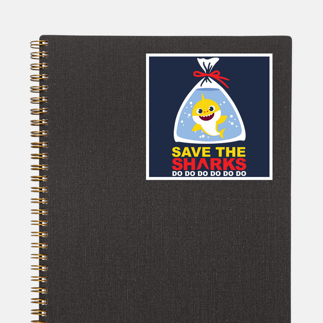 Save The Baby Sharks-None-Glossy-Sticker-Xentee