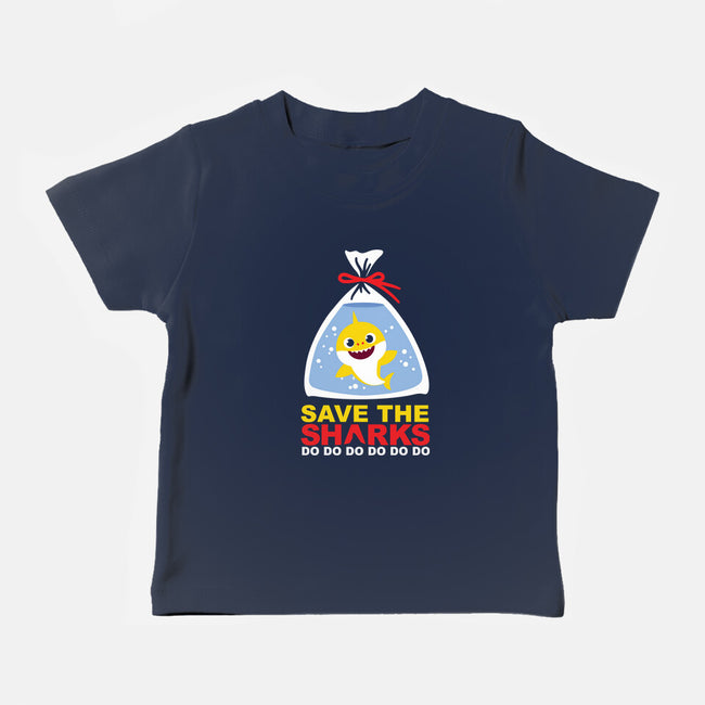 Save The Baby Sharks-Baby-Basic-Tee-Xentee