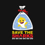 Save The Baby Sharks-Womens-V-Neck-Tee-Xentee