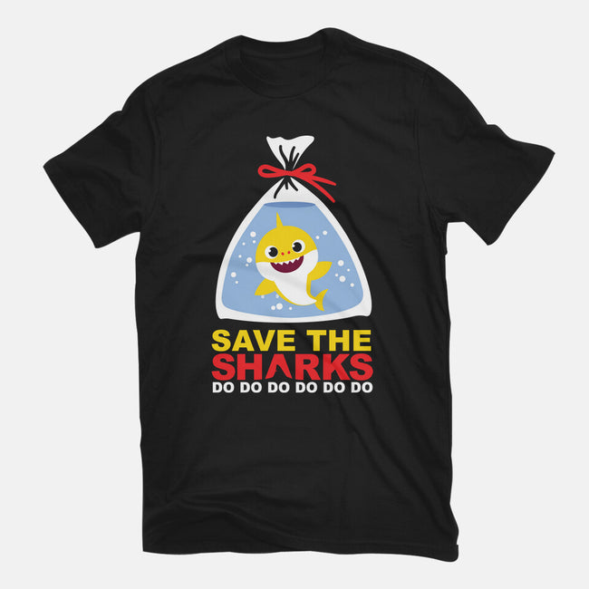 Save The Baby Sharks-Womens-Basic-Tee-Xentee