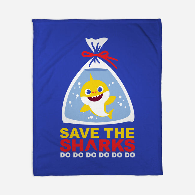 Save The Baby Sharks-None-Fleece-Blanket-Xentee