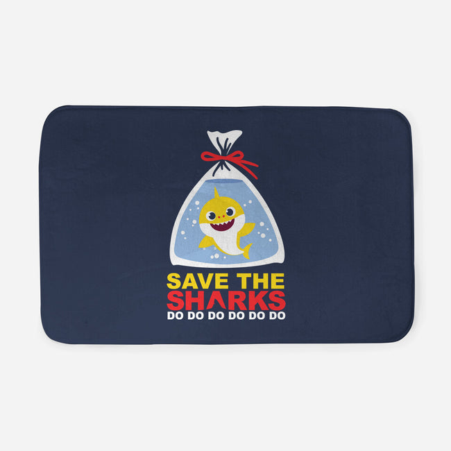 Save The Baby Sharks-None-Memory Foam-Bath Mat-Xentee