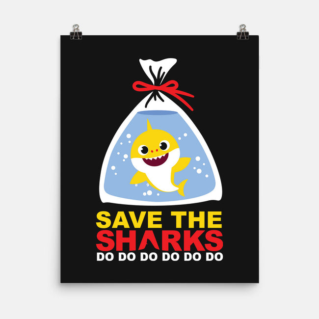 Save The Baby Sharks-None-Matte-Poster-Xentee