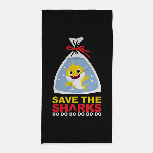 Save The Baby Sharks-None-Beach-Towel-Xentee