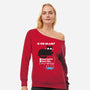 Half Broken-Womens-Off Shoulder-Sweatshirt-Xentee