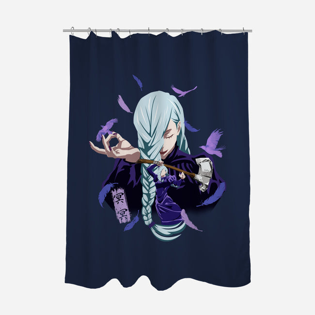 Mei Mei Sorcerer-None-Polyester-Shower Curtain-Afire