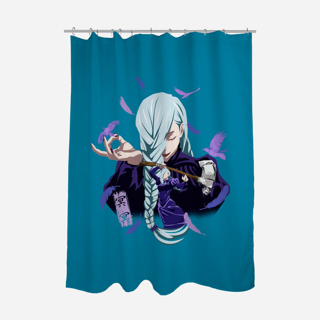 Mei Mei Sorcerer-None-Polyester-Shower Curtain-Afire