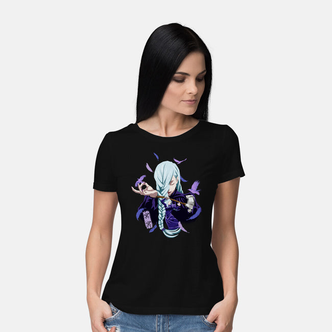 Mei Mei Sorcerer-Womens-Basic-Tee-Afire