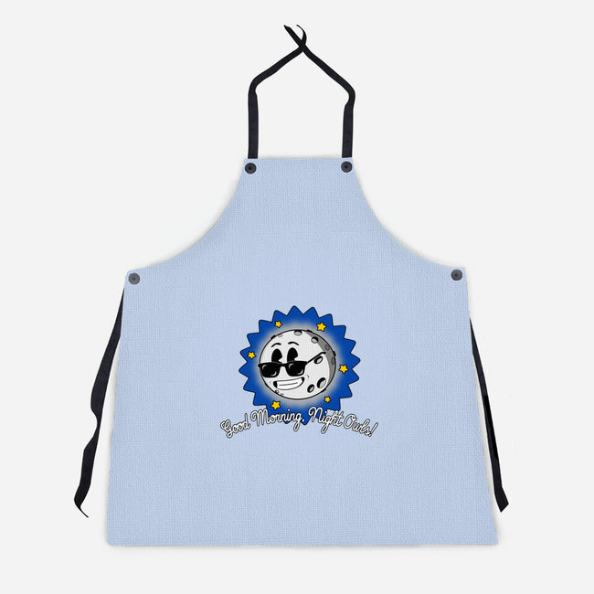 Good Morning Night Owls-Unisex-Kitchen-Apron-sillyindustries