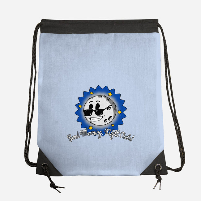 Good Morning Night Owls-None-Drawstring-Bag-sillyindustries