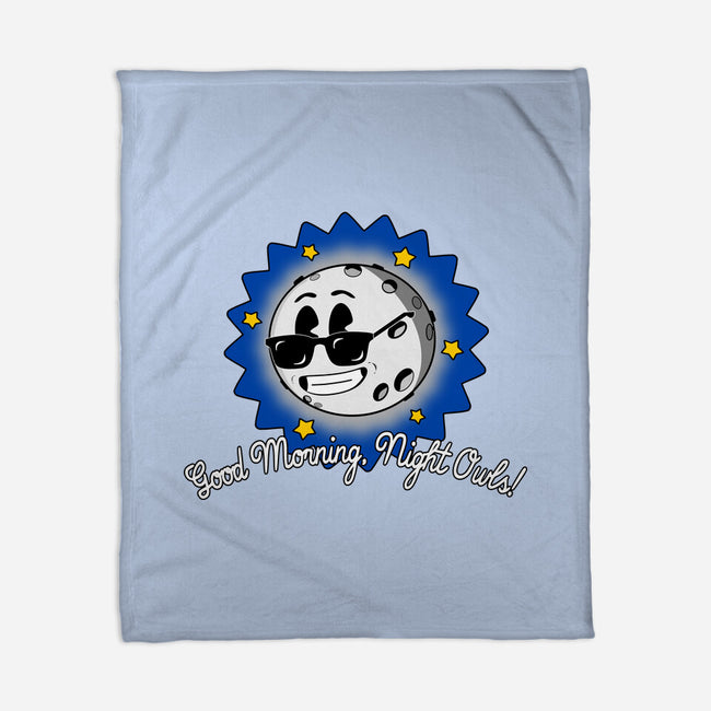 Good Morning Night Owls-None-Fleece-Blanket-sillyindustries